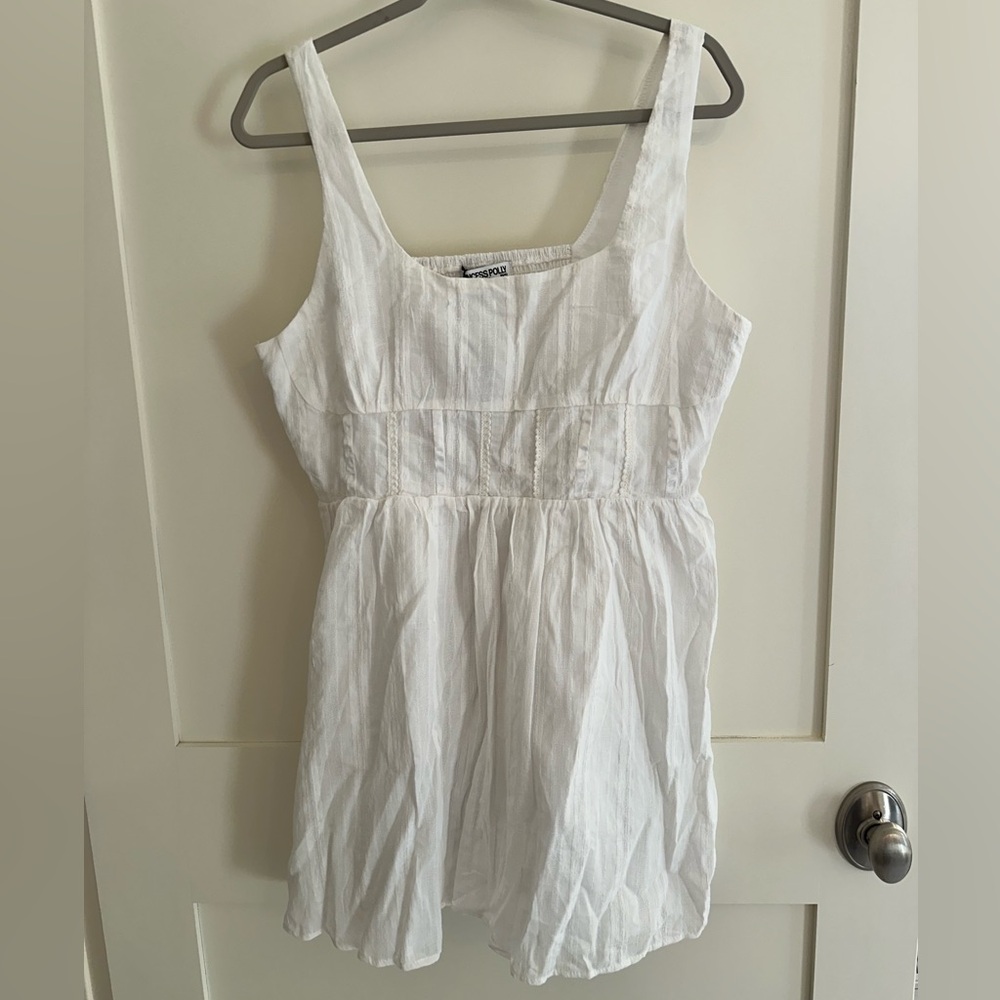 PRINCESS POLLY LORINDA MINI DRESS WHITE LOW IMPACT - Picture 2 of 6